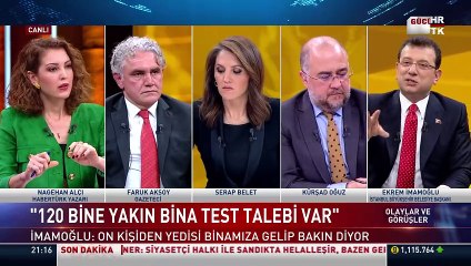 İmamoğlu'ndan canlı yayında Erdoğan'a yanıt. Erdoğan kentsel dönüşüme muhalefet engel oldu demişti