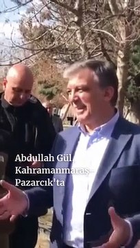 Abdullah Gül depremin 18. günü ortaya çıktı. Gül'e meşhur AKP milletvekili eşlik etti
