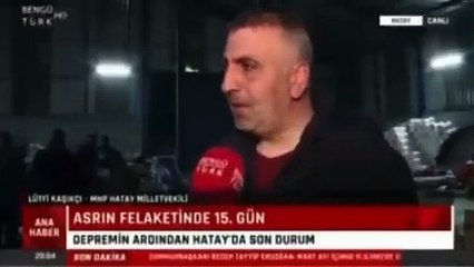 Deprem sırasında röportajı kesip kaçmıştı. MHP milletvekili 'Kaçtım ama niye kaçtım'ı anlattı