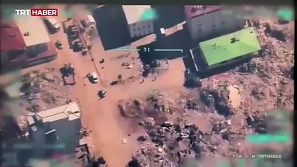 Gaziantep'te enkazdan hırsızlık yapan şüpheliler İHA ile tespit edildi