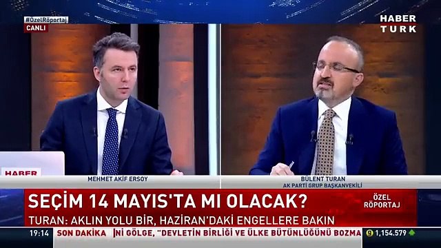 AKP’li Bülent Turan'dan canlı yayında seçim tarihi açıklaması
