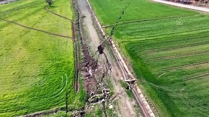 Milyonlarca kişiyi etkileyen fay hattı yukarıdan görüntülendi