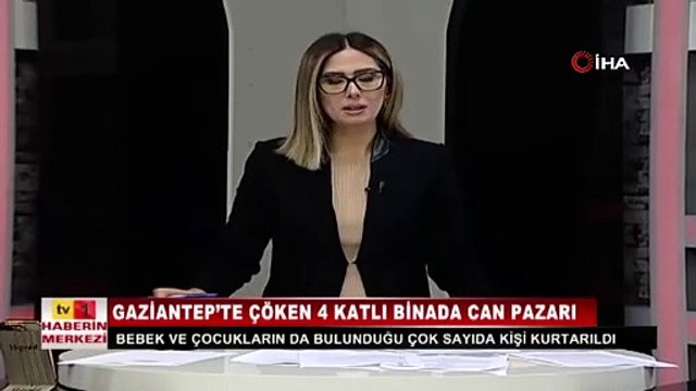 Spiker depreme canlı yayında yakalandı