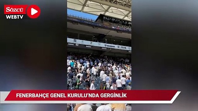 Fenerbahçe Genel Kurulu'nda gerginlik