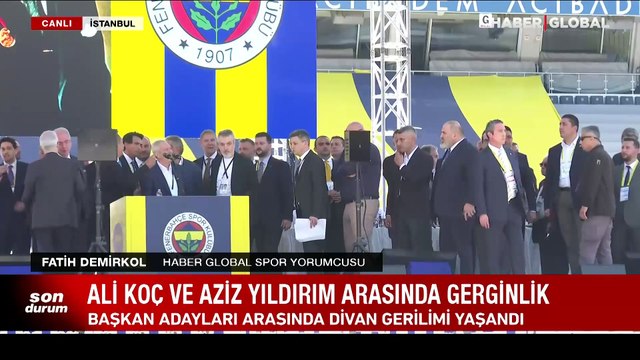Fenerbahçe seçiminde gerginlik! Aziz Yıldırım kürsüye çıktı, Seçim adil yapılmıyor deyip kongreyi terk etti