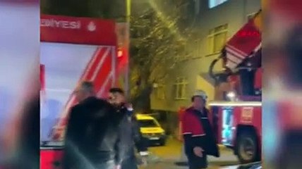 Taksicinin yangına müdahale eden itfaiyecilerden tuhaf isteği