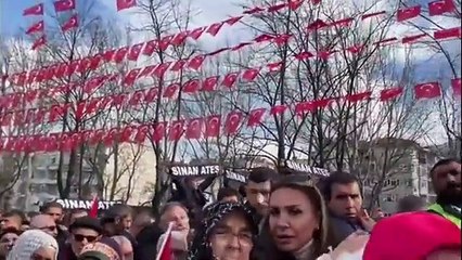 Erdoğan'ın Bursa mitinginde 'Reis Sinan Ateş için adalet' pankartları açıldı