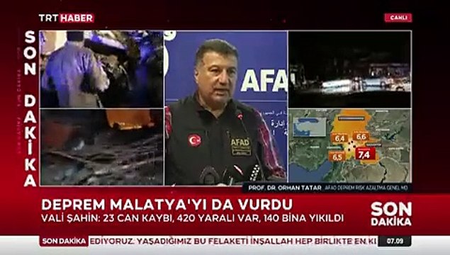 42 artçı deprem meydana geldi. En büyüğü 6.7 büyüklüğünde