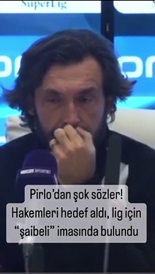 ⁣Pirlo'dan Süper Lig maçları için olay sözler: Bütün maçlar araştırılmalı