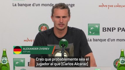 Zverev, sobre la final con Alcaraz: "Será una dura batalla"