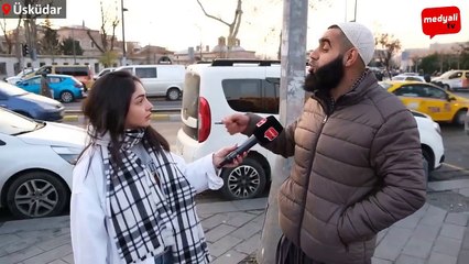 Takkeli sakallı kişi ekonominin durumunu şükürsüzlüğe bağladı