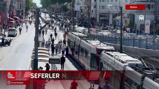 Kabataş-Bağcılar tramvay hattında aksayan seferler normale döndü