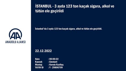İstanbul'da kaçak sigara, alkol ve tütünle savaş: 3 ayda 123 ton ele geçirildi