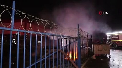 Kovayla yangına müdahale ettiler araçları yandı 