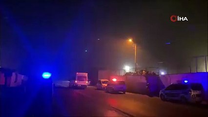 Direk hırsızları polisi görünce atla kaçtı