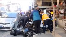Otomobil ile motosikletin feci kazası: 1 yaralı