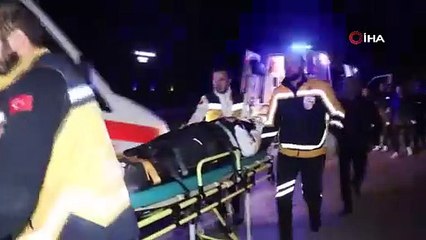 Korkunç kazada motosiklet ikiye bölündü