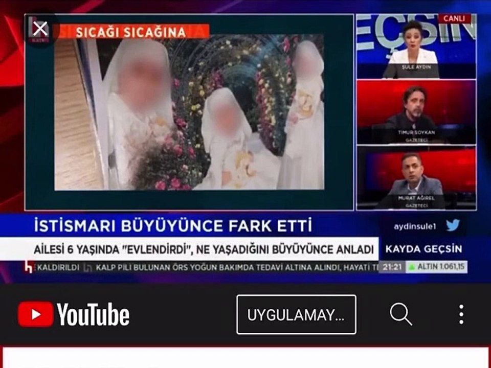 Tarikat lideri babası tarafından 6 yaşında evlendirilen çocuğun görüntüleri ekrana gelince sunucu canlı yayında herkese isyan etti