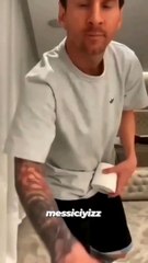 Messi'nin pandemide tuvalet kağıdı sektirdiği video yine gündem oldu