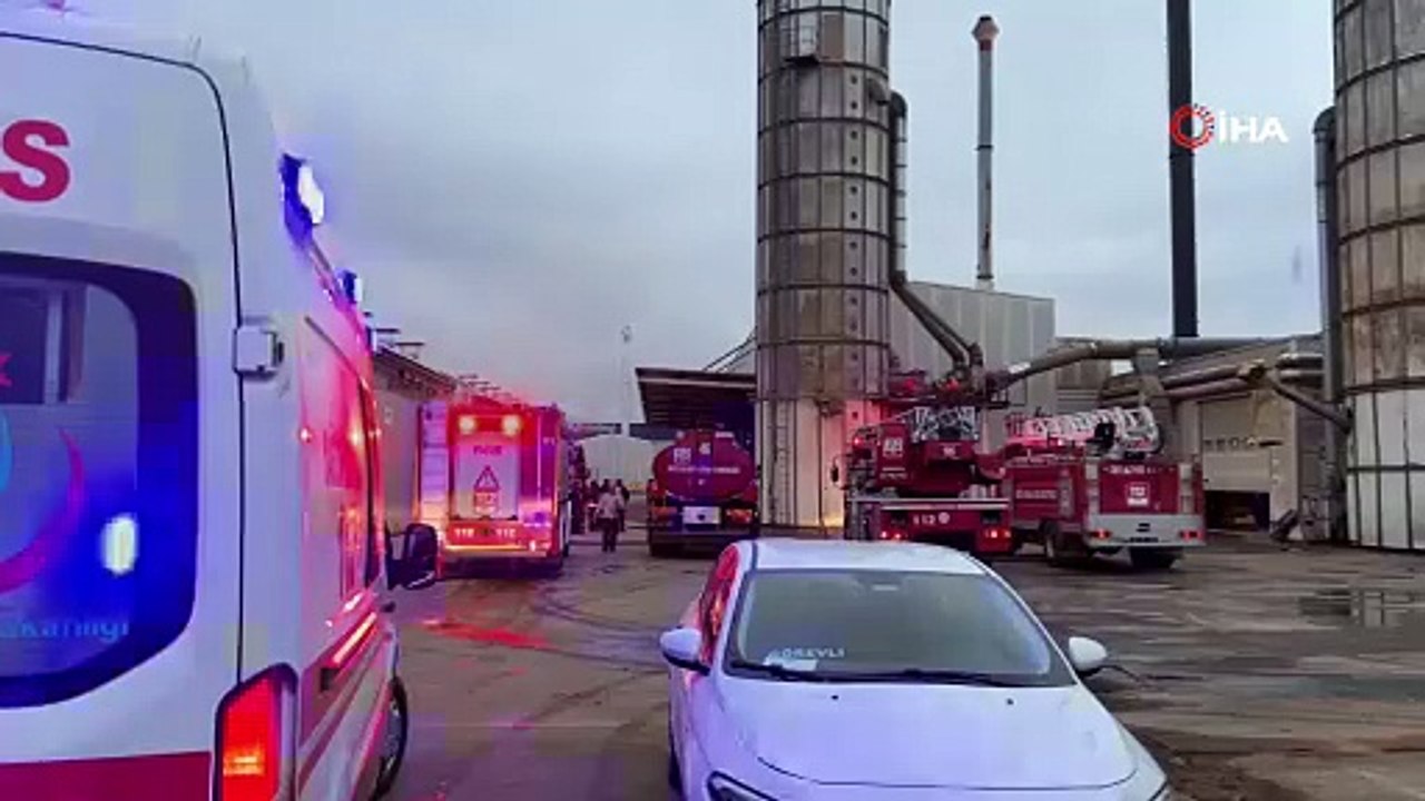 Düzce’de fabrika yangını