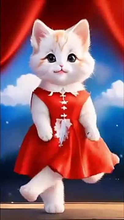 Cute kitty dance