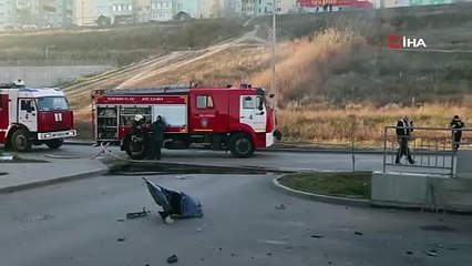 Park halinde iken patlayan aracın içindeki 3 yaşındaki çocuk öldü