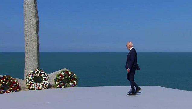 D-Day: en Normandie, Biden oppose à Trump une vision héroïque du destin américain