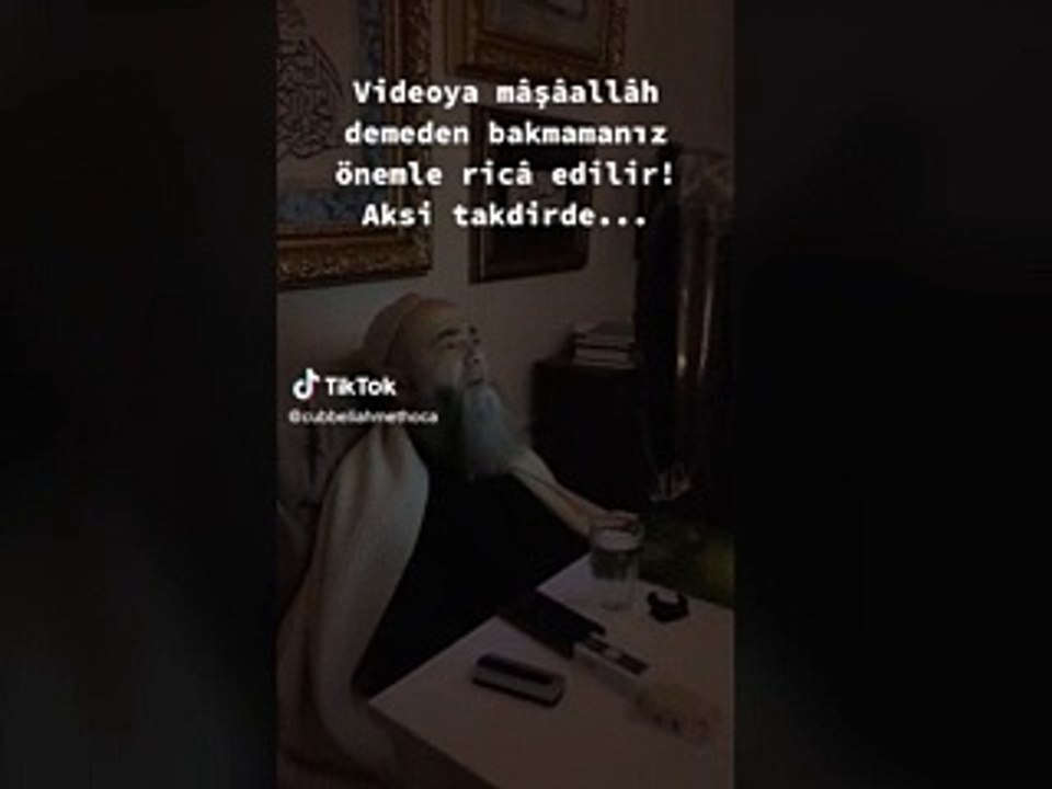 Cübbeli Ahmet de TikTok hesabı açtı. "Videoya maşaallah demeden bakmamanız önemle rica edilir. Aksi takdirde..."