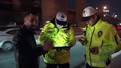İstanbul'da çakarlı araç denetimi 