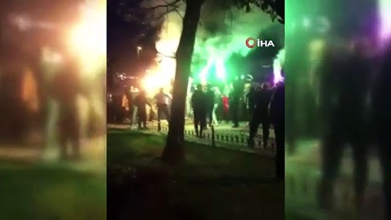 Faslılar Esenyurt'ta kutlamayı abartınca polis uyarısı geldi