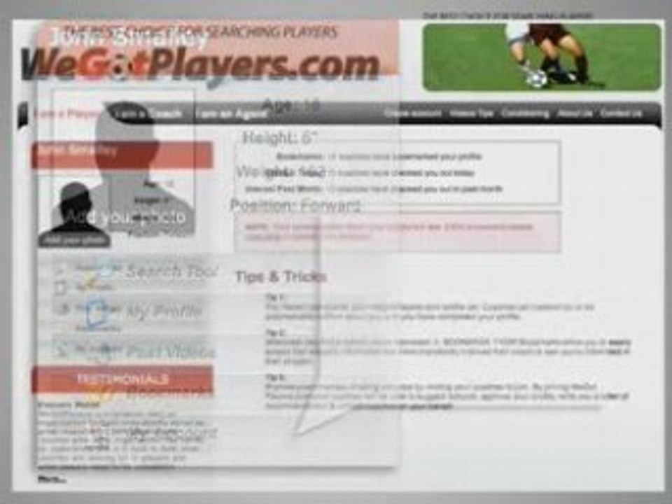 WeGotPlayers.com Soccer Presentation With Voice