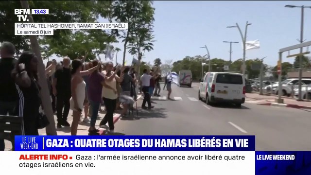 Gaza: la joie des Israéliens après la libération de quatre otages du Hamas
