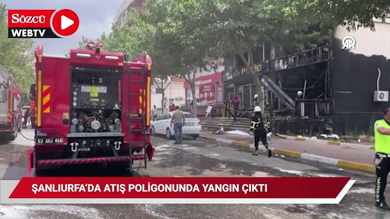 Şanlıurfa’da atış poligonunda yangın; ısınan mermiler patladı