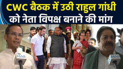 Delhi में CWC की बैठक में उठी Rahul Gandhi को नेता विपक्ष बनाने की मांग
