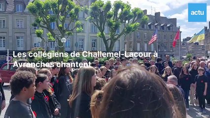 80e D-Day : à Avranches, les collégiens chantent Comme toi de Jean-Jacques Goldman