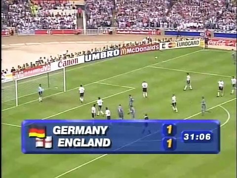 1996 UEFA European Football Championship Germany v England 26th JUN 1996 1/2 ARD