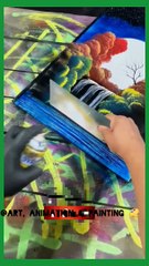  VS ❄️ #art #shorts #satisfying #painting