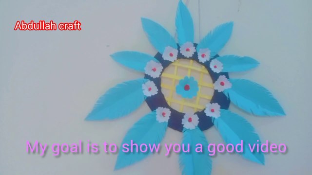 Easy and wonderful home decorating paper craft#beautiful flower#home decoration home #crafting art#Abdullah craft