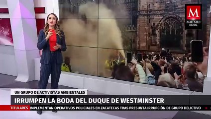 Activistas irrumpen en la boda del duque de Westminster