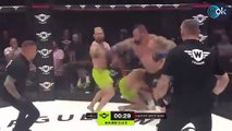 El hombre más fuerte del mundo debuta en MMA contra dos gemelos y pasa esto