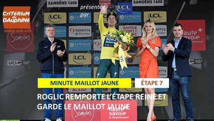 Video herunterladen: Critérium du Dauphiné 2024 - Stage 7 - Minute Maillot Jaune & Bleu LCL