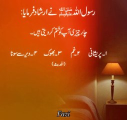 4 chezy insan ko khatam kr deti hain #hadees