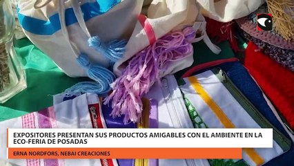 Download Video: Expositores presentan sus productos amigables con el ambiente en la Eco-Feria de Posadas