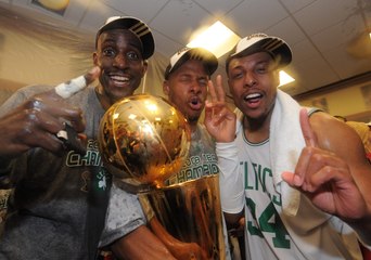 Kevin Garnett, Paul Pierce, and Ray Allen Winning Their First Title in 2008
