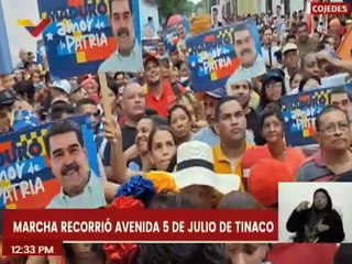 Download Video: Cojedes | Pueblo de Tinaco se moviliza en respaldo al presidente Nicolás Maduro