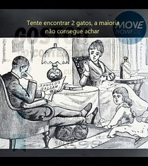 Desafio Visual: Encontre os 2 Gatos Escondidos na Cena dos Anos 70