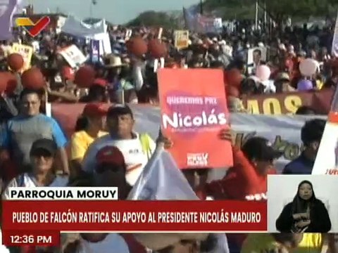 Falcón | Pueblo de Moruy se movilizó para ratificar su compromiso con el presidente Nicolás Maduro