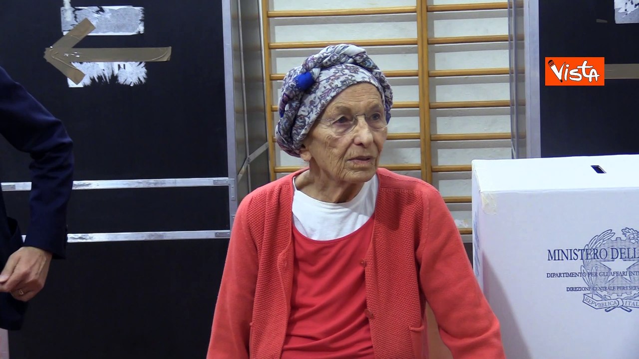 Europee, l'appello al voto di Emma Bonino: "Fate presto, andate a votare"