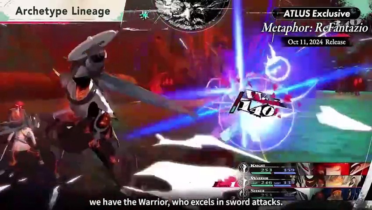 Metaphor: ReFantazio - Archetype Job System Overview Showcase