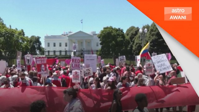 Aktivis pro-Palestin tunjuk perasaan di hadapan White House